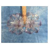 MIKASA ROSELLA PINK GLASS DOUBLE CANDY DISH