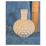 FENTON MILK GLASS HOBNAIL PERFUME BOTTLE