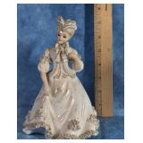 PORCELAIN LEFTON VICTORIAN LADY FIGURINE