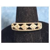 STERLING SILVER 925 TIARA DESIGN RING SIZE 4.5