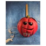 RED M&M LIGHT UP HALLOWEEN FOAM PUMPKIN