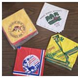VINTAGE BOY SCOUT NECKERCHIEFS OR BANDANAS 4 CT