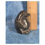 HAND-CARVED SOAPSTONE PENGUIN SCULPTURE