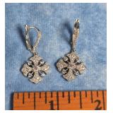 JOSEPH ESPOSITO STERLING SILVER MALTESE CROSS DROP