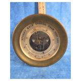 VINTAGE BRASS CHELSEA HOLOSTERIC BAROMETER