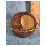 TREASURE CRAFT CERAMIC BASEBALL  ASHTRAY