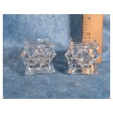 AVON "GLISTENING STAR" CANDLESTICK HOLDERS