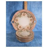 GERMANY PORCELAIN HANDLED SERVING PLATTER