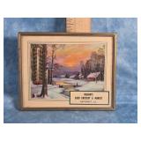 VINTAGE ADVERTISING THERMOMETER