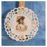 GERMANY PORCELAIN COLLECTOR PLATE OPEN LACE