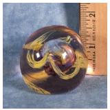 CAITHNESS MOON CRYSTAL  ART GLASS PAPERWEIGHT