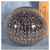 BLIZZARD PATTERN ART GLASS PAPERWEIGHT