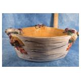 DEPARTMENT 56 WOODLAND BIRCH BARK SERVING BOWL