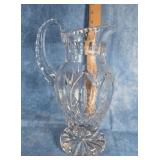 VTG. 10" LAUSITZER CRYSTAL PITCHER
