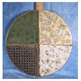 PIER ONE TEXTURED ORIBE WARE STYLE 12" PLATE