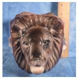 THREE FACE LION HEAD PLANTER