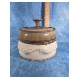 STONEWARE POTTERY COOKIE JAR / BEAN POT