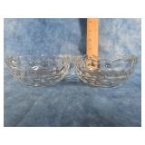 TWO FOSTORIA AMERICAN PATTERN GLASS BOWLS