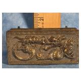 VTG. BRASS JAPANESE DRAGON BOX