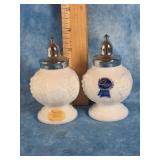 IMPERIAL MILK GLASS SALT & PEPPER SHAKERS
