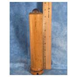 VINTAGE WOODEN KALEIDOSCOPE WITH BOWED GLASS