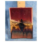 GLAZED POTTERY TRINKET DISH