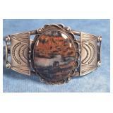 NAVAJO NATIVE AMERICAN STERLING SILVER CUFF