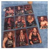 WCW / nWo 1998 TOPPS STICKER TRADING CARDS 9PC SET