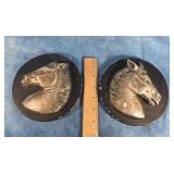 MID-20TH CENTURY 3D HORSE WALL PLAQUES