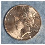 1922 SILVER PEACE DOLLAR