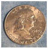 1963 FRANKLIN SILVER HALF DOLLAR