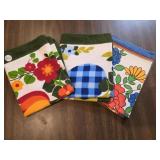 THREE VINTAGE HAND TOWELS