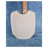 WHITE PORCELAIN VASE "OP ART" BY AK KAISER GERMANY