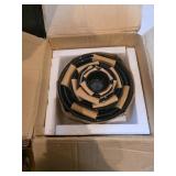 8 PC KITCHEN ESSENTIALS BLACK CERAMIC MIXING BOWLS