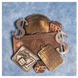 VINTAGE CASINO-THEMED BROOCH PIN