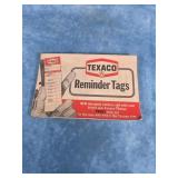 BOOK OF TEXACO SERVICE REMINDER TAGS