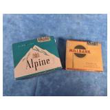 VTG. ALPINE & MILLBANK CIGARETTES