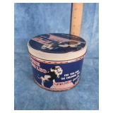 VTG. KING LEO STICK CANDY TIN