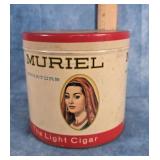 VTG. MURIEL SENATORS CIGAR TIN