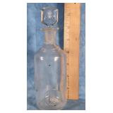 JENNINGS CLEAR GLASS PERFUME BOTTLE