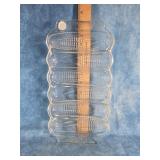 MIRACLE MAZE CLEAR GLASS CORNBREAD BAKING DISH