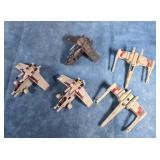 FIVE HOT WHEELS STAR WARS DIE-CAST VEHICLES