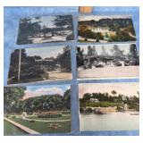 1 DOZEN GLEN OAK PARK PEORIA, IL PICTURE POSTCARDS
