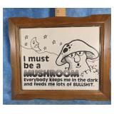 VINTAGE-STYLE FRAMED NOVELTY SIGN