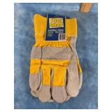 TOOL SHOP BRAND LEATHER WORK GLOVES NEW