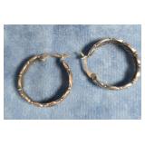 STERLING SILVER HOOP EARRINGS 5 GRAMS