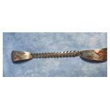 NATIVE AMERICAN TURQUOISE & CORAL WATCHBAND TIPS