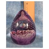 CAITHNESS TROPICAL RAIN ART GLASS PAPERWEIGHT