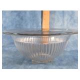 FEDERAL DEPRESSION CLEAR GLASS MIXING BOWL
