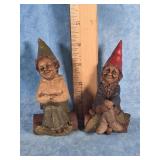 "MR. & MRS." 1987 TOM CLARK GNOME FIGURINES